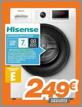 Pascual Martí Hisense Lavadora Wfpv7012em oferta