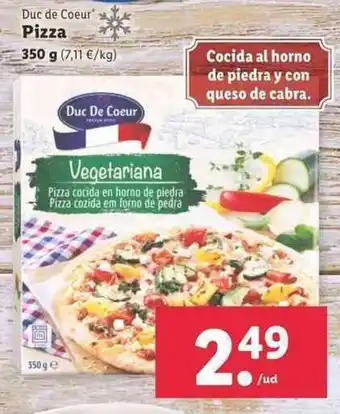 Lidl Duc de Coeur Pizza 350g oferta