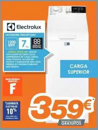 Pascual Martí Electrolux Lavadora Ew6t4722af oferta