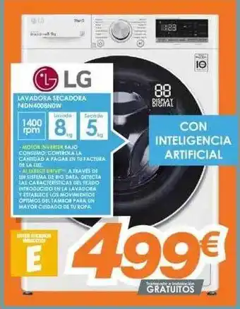 Pascual Martí Lg Lavadora Secadora Padn4008now oferta