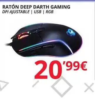 Ratón Deep Darth Gaming Dpi Ajustable Usb Rgb