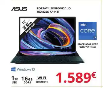 Dynos Informática Asus Portátil Zenbook Duo Ux482eg-ka148t oferta