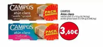 Hiper Usera Campos Atún Claro 3 x 112g oferta