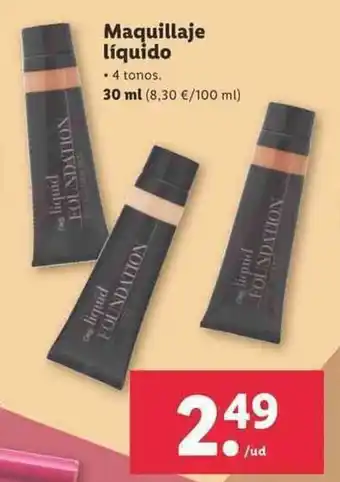 Lidl Maquillaje liquido 30ml oferta
