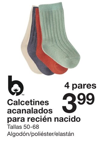 Zeeman Calcetines acanalados para recién nacido oferta