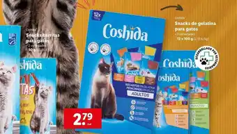 Lidl Coshida Snacks de gelatina para gatos 12 x 100g oferta