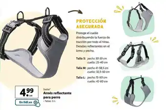 Lidl Zoofan Arnés reflectante para perro oferta