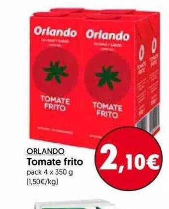 Hiper Usera Orlando Tomate Frito 4 x 350g oferta