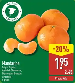 ALDI Mandarina oferta