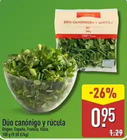 ALDI Dúo canónigo y rúcula oferta