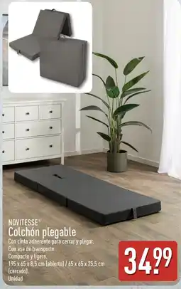 ALDI Novitesse colchón plegable oferta