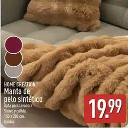 ALDI Home Creation manta de pelo sintético oferta