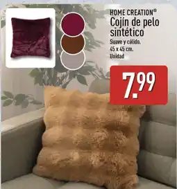 ALDI Home Creation cojín de pelo sintético oferta