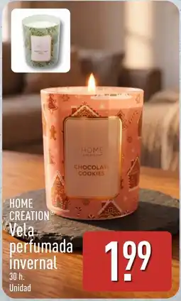 ALDI Home Creation vela perfumada invernal oferta