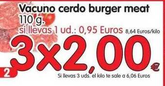 Alimerka Vacuno Cerdo Burger Meat 110g oferta