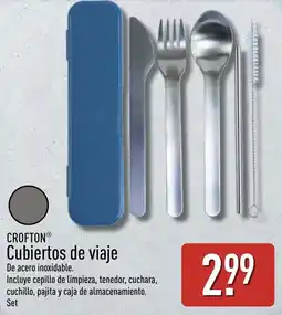 ALDI Crofton cubiertos de viaje oferta