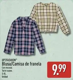 ALDI Up2fashion blusa/camisa de franela oferta
