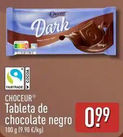 ALDI Choceur tableta de chocolate negro oferta