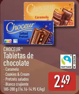 ALDI Choeur tabletas de chocolate oferta