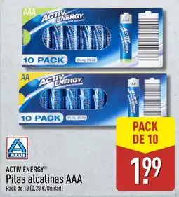 ALDI Activ energy pilas alcalinas aaa oferta