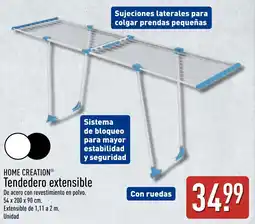 ALDI Home Creation tendedero extensible oferta