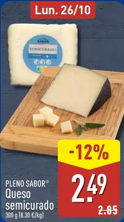 ALDI Pleno Sabor queso semicurado oferta