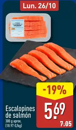ALDI Escalopines de salmón oferta