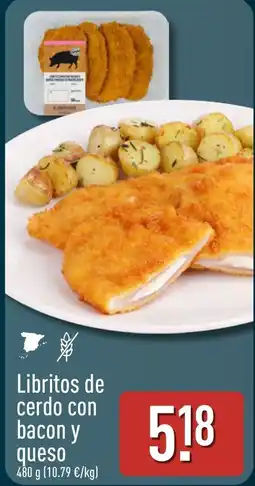 ALDI Libritos de cerdo con bacon y queso oferta