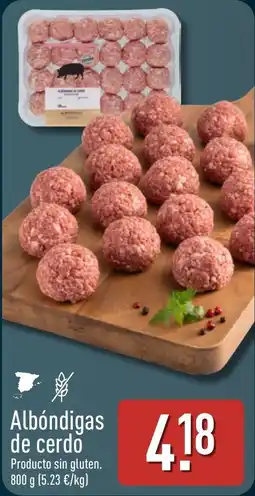 ALDI Albóndigas de cerdo oferta