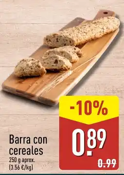 ALDI Barra con cereales oferta