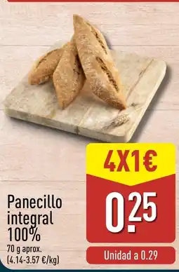 ALDI Panecillo integral 100% oferta