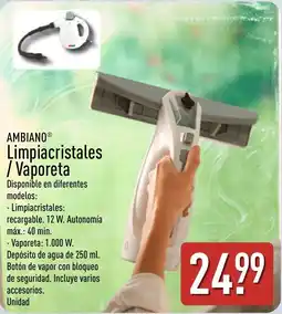 ALDI Ambiano limpiacristales vaporeta oferta