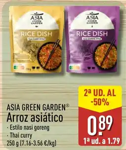 ALDI Asia green garden arroz asiático oferta
