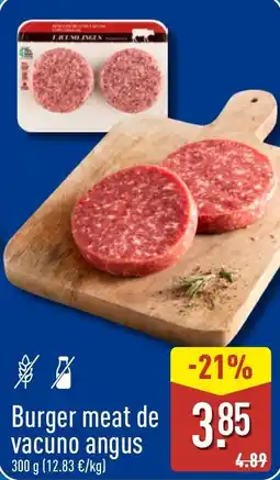 ALDI Burger meat de vacuno angus oferta