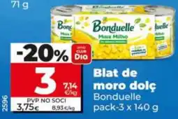 Dia Bonduelle blat de moro dolç oferta