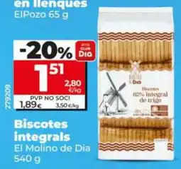 Dia Dia Mari Marinera biscotes integrales oferta