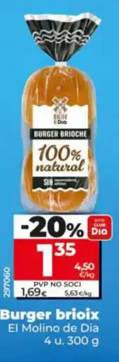 Dia El Molino de Dia burger brioix oferta