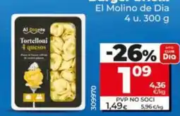 Dia Al Diente tortelloni 4 quesos oferta