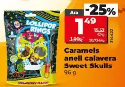 Dia Caramels anell calavera Sweet Skulls oferta