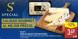 ALDI Milsani tabla de quesos internacionales oferta