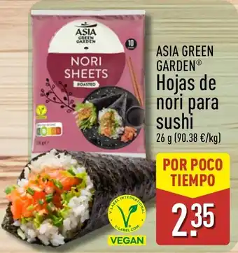 Asia Green Garden hojas de nori para sushi