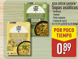 ALDI Asia Green Garden sopas asiáticas oferta