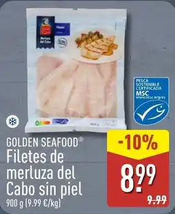 ALDI Golden Seafood filetes de merluza del Cabo sin piel oferta