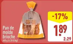 ALDI El Borro Pan de molde brioche oferta