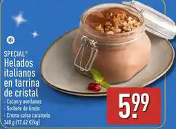 ALDI Special helados italianos en tarrina de cristal oferta