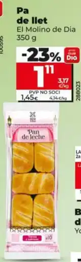 Dia El Molino de Dia pa de llet oferta