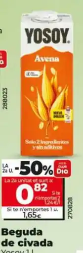 Dia Yosoy beguda de civada oferta