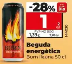 Dia Burn beguda energètica oferta