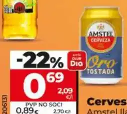 Dia Amstel cerveza oro tostada oferta