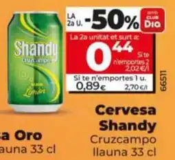 Dia Cervesa Shandy Cruzcampo llauna 33 cl oferta
